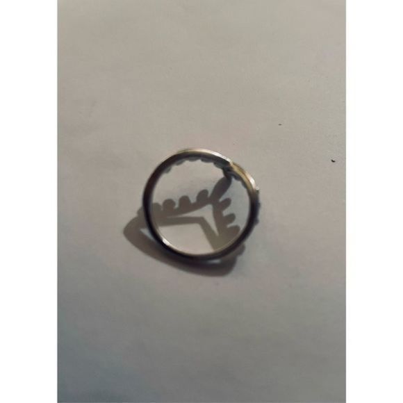 Boho silver crown RING - Picture 7 of 7